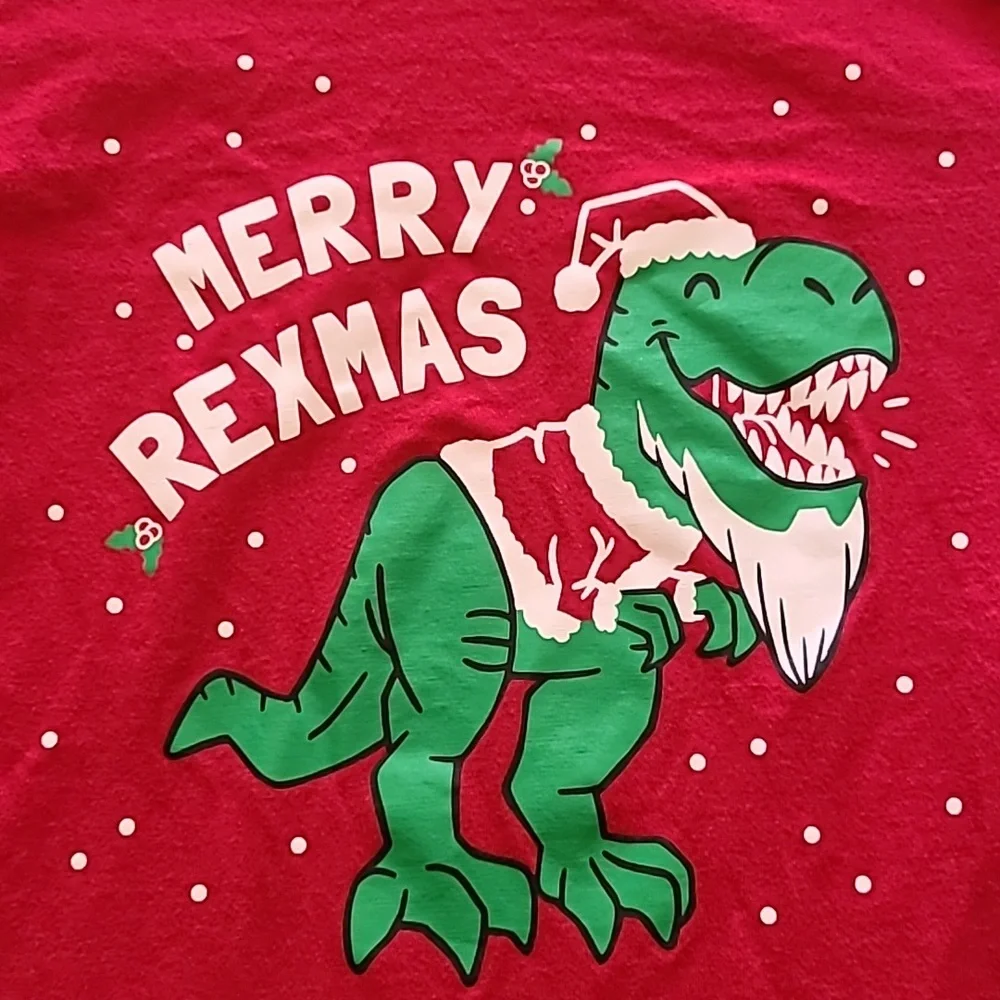 Childrens Place Merry Rexmas Long Sleeve Tshirt